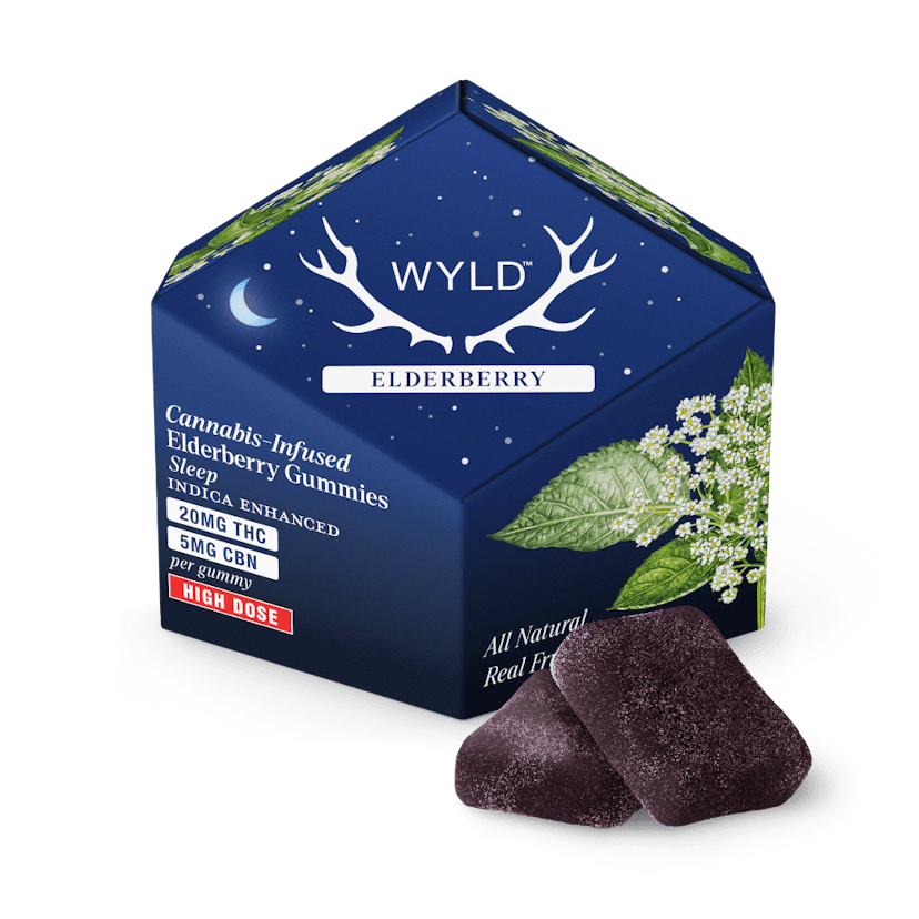 200mg | Elderberry 4:1 CBN Indica Enhanced Gummies