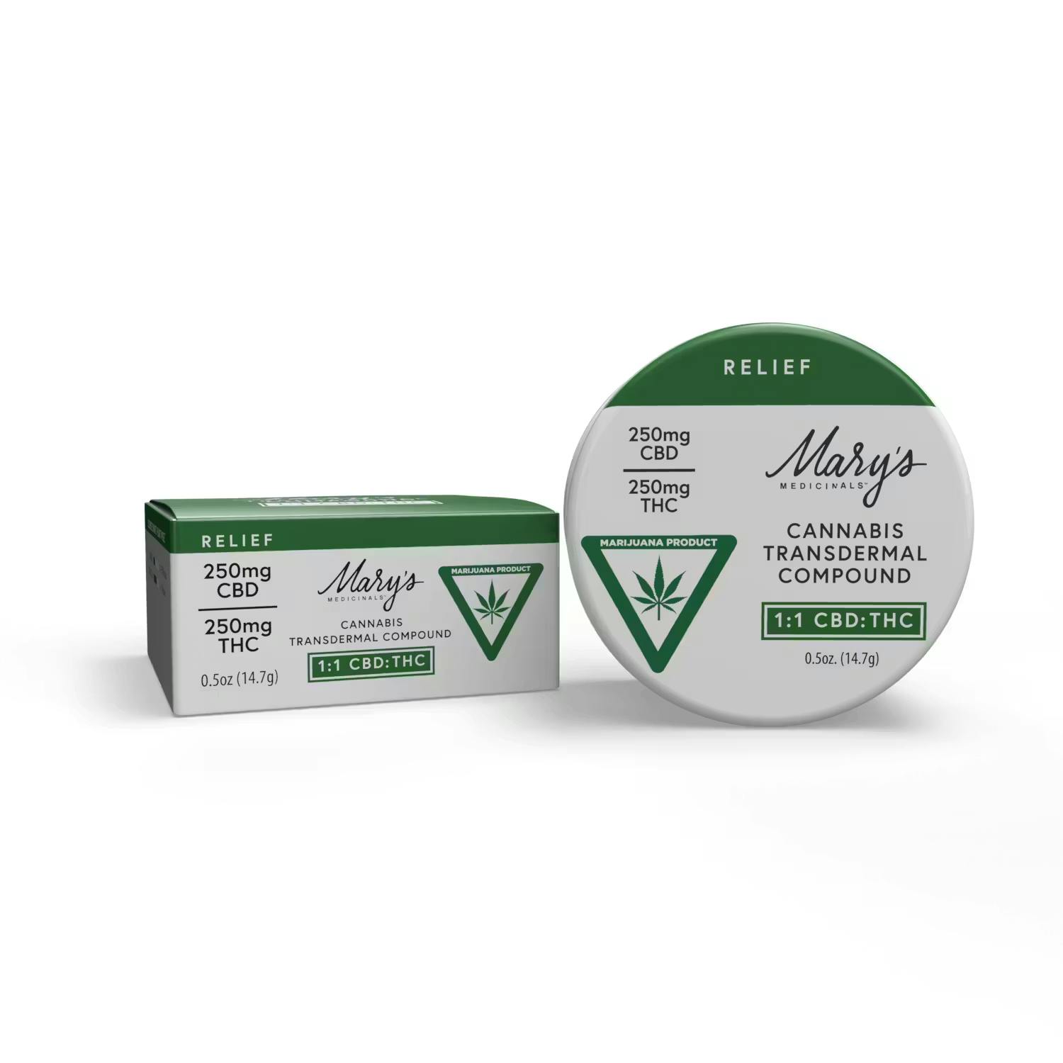 Mary's Medicinals - 250mgCBD/250mgTHC Topical - Relief