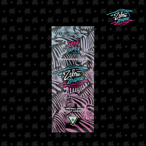 Seed Junky - 1g Preroll - Zebra Ztripez