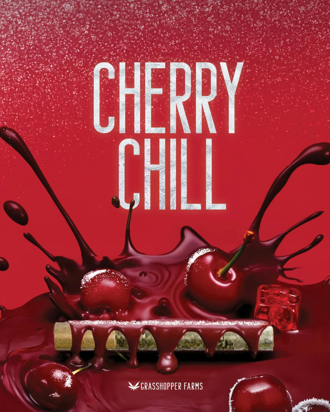 Grasshopper Farms | Cherry Chill | Infused Pre-rolls Tin | 1g x 5 | Indica