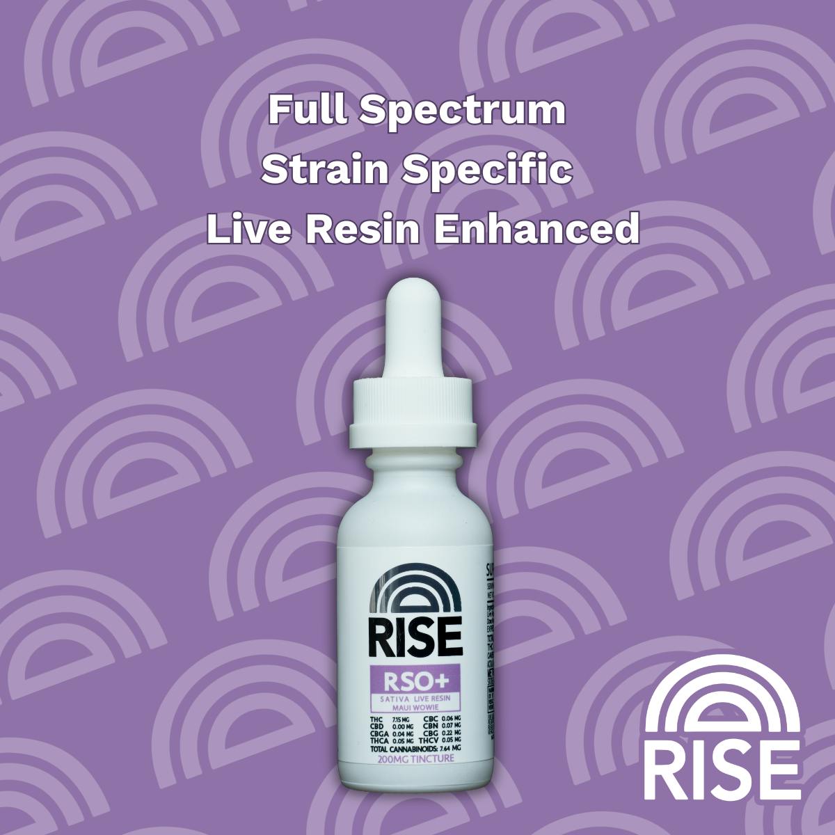 RISE RSO+ Tincture – Maui Wowie 200MG