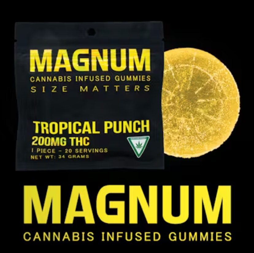 Magnum | 200mg THC Gummies | Tropical Fruit