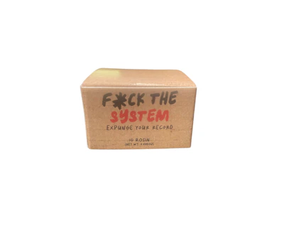 F$CK THE SYSTEM - 1g Live Rosin - Zaganaki