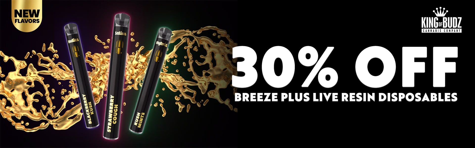 Breeze - 1g Live Resin Disposable - 30 Percent Off