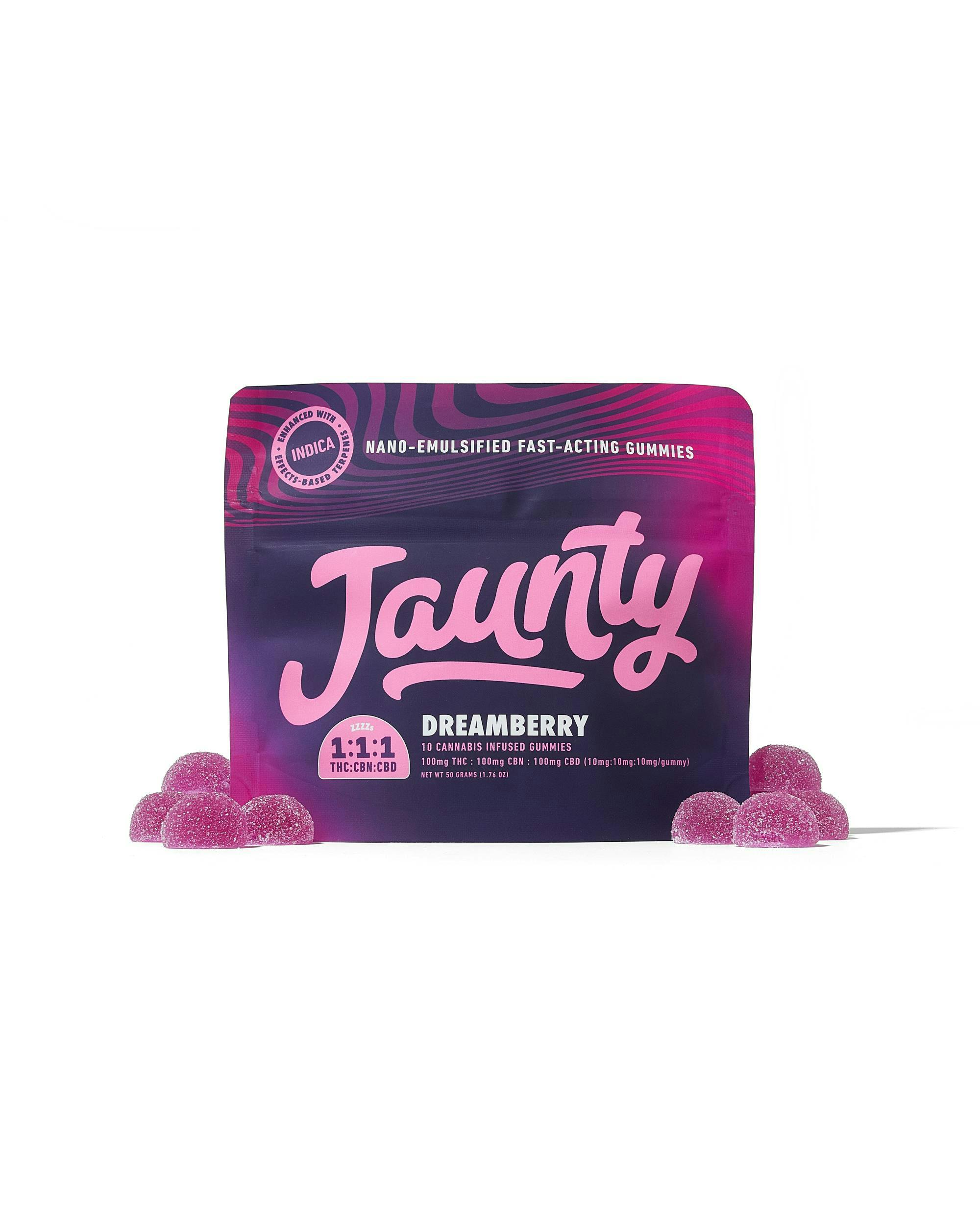 Photo of Jaunty | Dreamberry | 1:1:1 | THC:CBD:CBN |100mg | 10pk