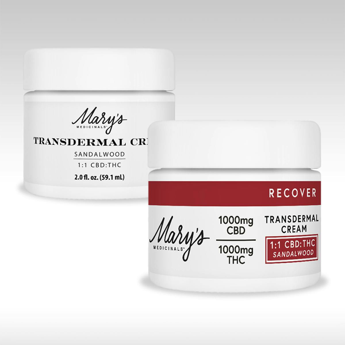 Product: Mary's Medicinals | Transdermal Cream - Sandalwood - 2oz, 1:1, 1000mg