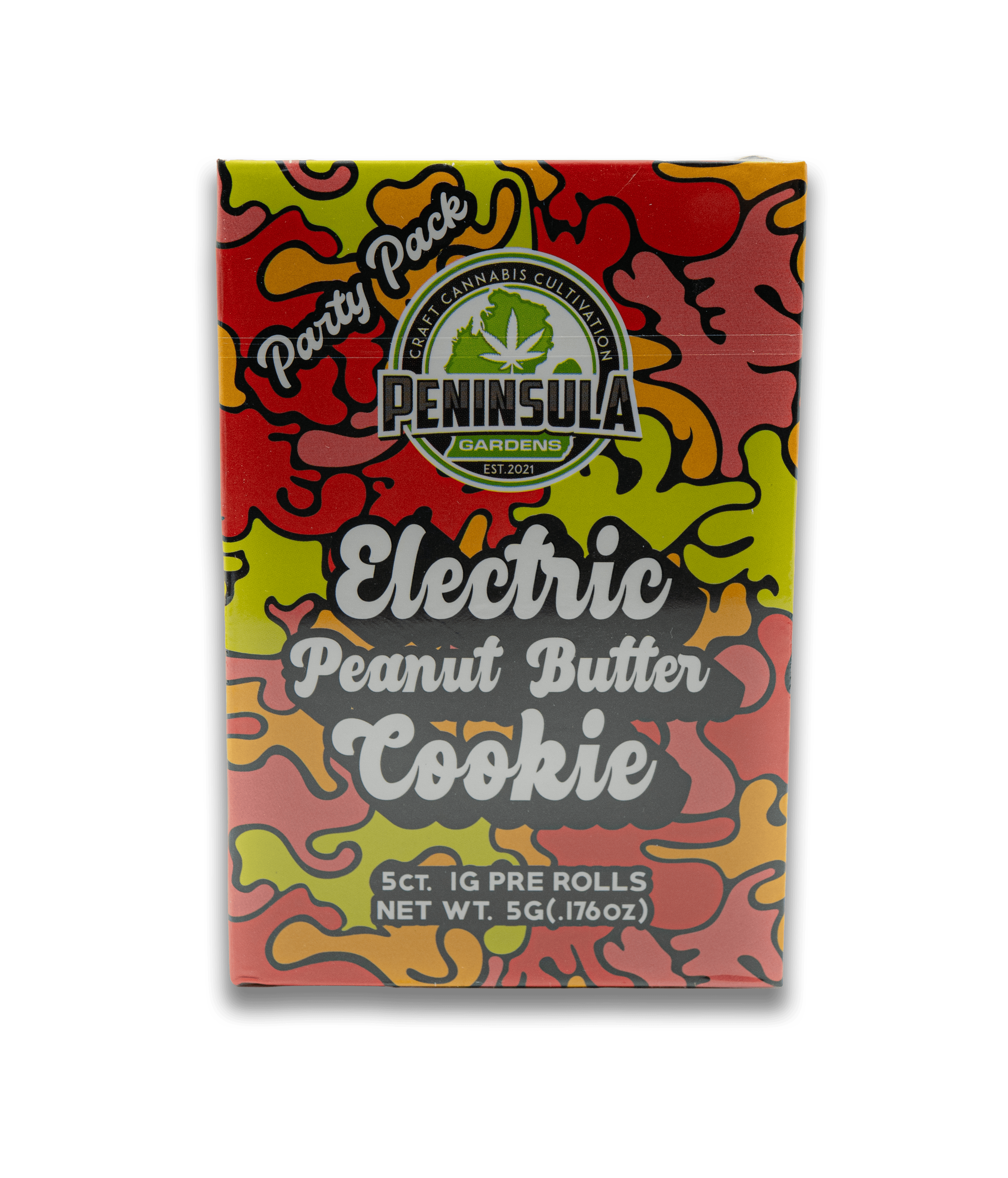 Peninsula Gardens | Electric Peanut Butter | 5G (5 x 1G) Multi-Pack Pre-Rolls