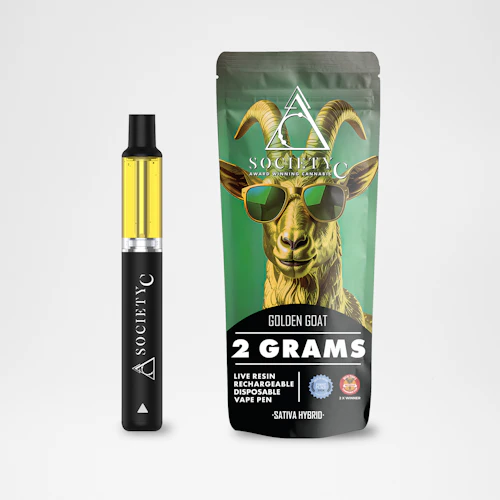 Society C - 2g Live Resin Disposable - Golden Goat