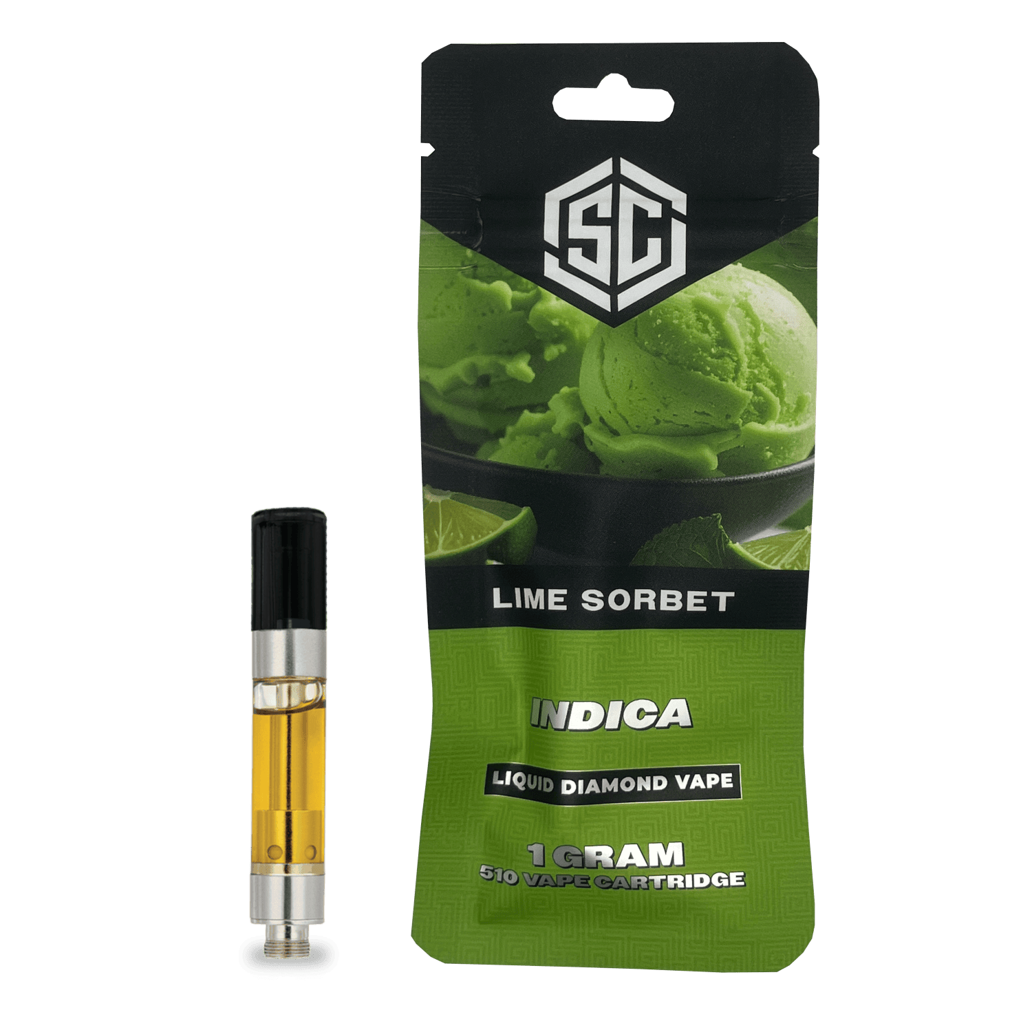 Society C | Liquid Diamond Vape Cart - 1g - Lime Sorbet