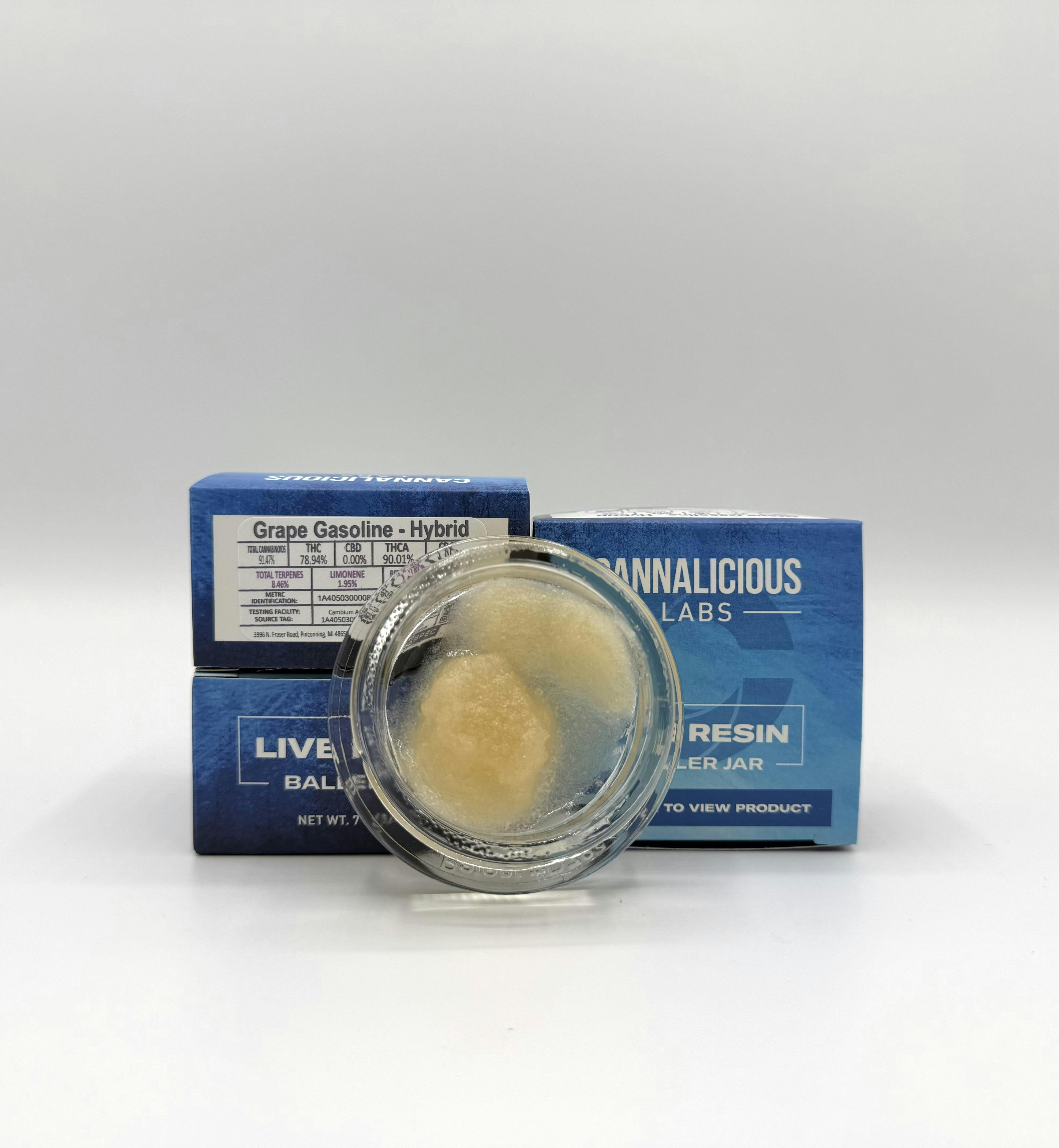 Cannalicious - 7g Live Resin Baller Jar - Grape Gasoline