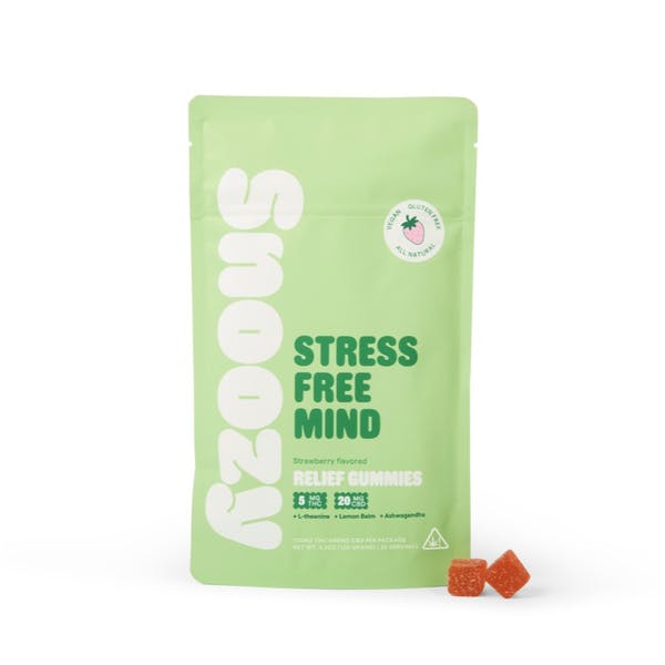 Snoozy - 5mg Relief Gummy 20ct (Strawberry Stress Free Mind)