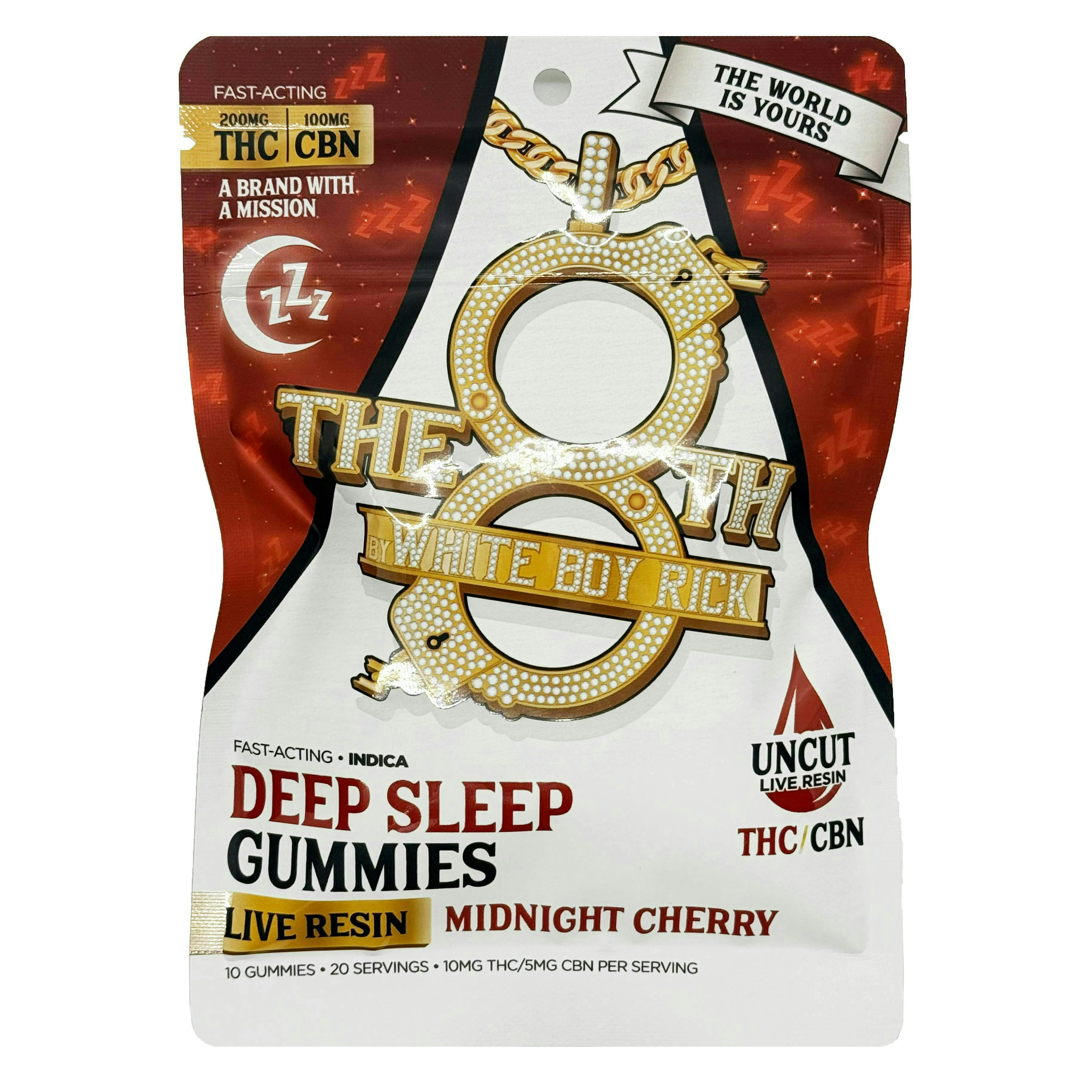 Product: White Boy Rick | Live Resin Gummies - 200mg - Midnight Cherry