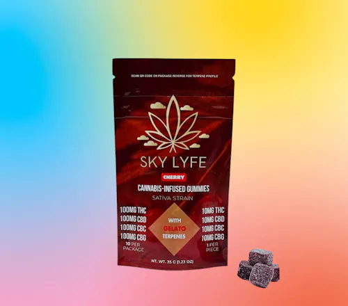 Cherry 1:1:1:1 Gummies | 10pk | 100mg-active