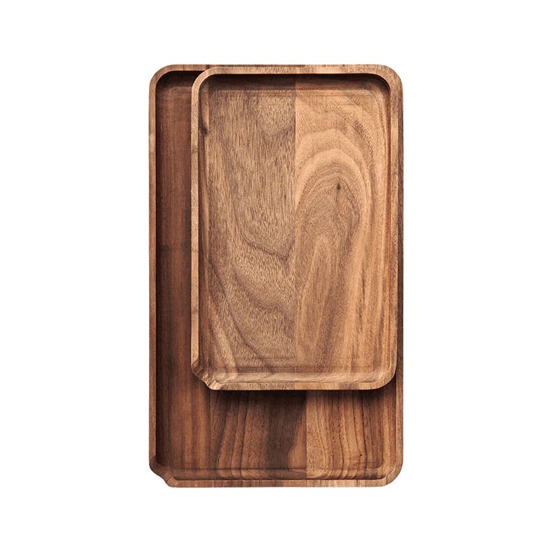 Marley Natural | Black Walnut Rolling Tray | Large