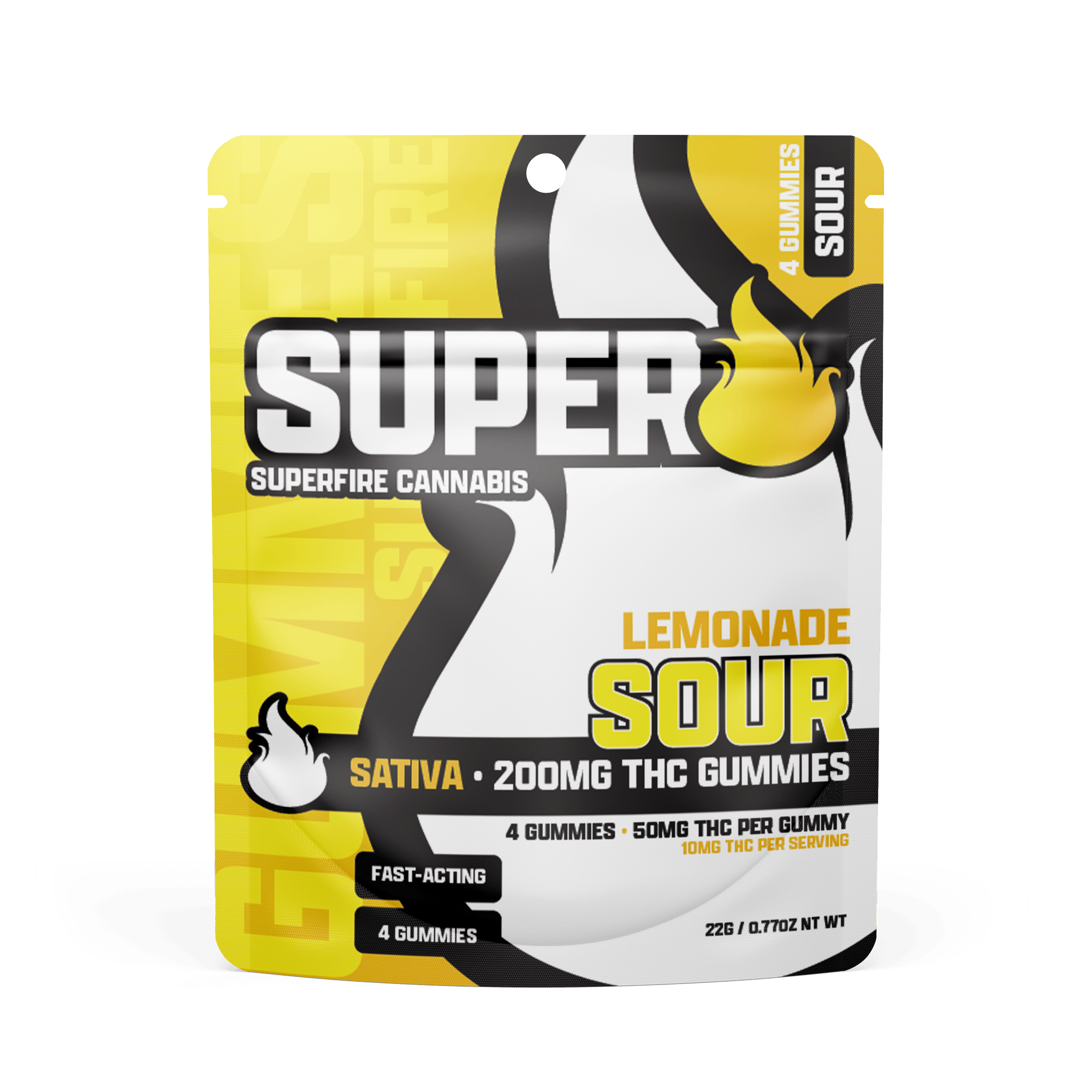 Superfire - 200mg Gummies - Sour Lemonade