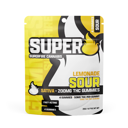 Superfire - 200mg Gummies - Sour Lemonade