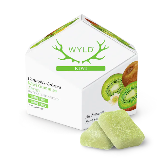 Wyld Kiwi 1:1 THCv + Sativa Enhanced Gummies