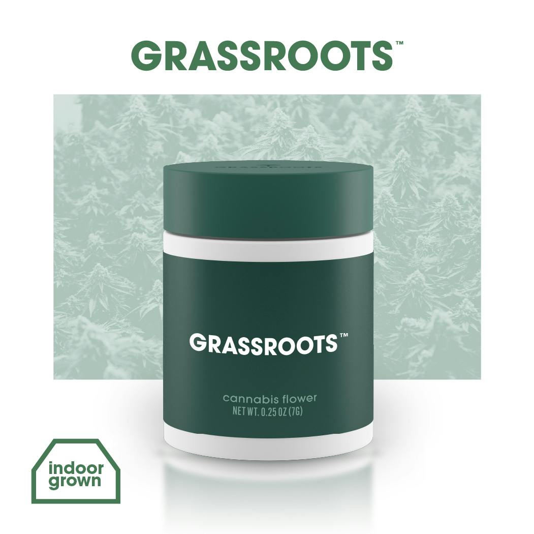 Grassroots Prepack Whole Flower - Hybrid : Papaya Drip