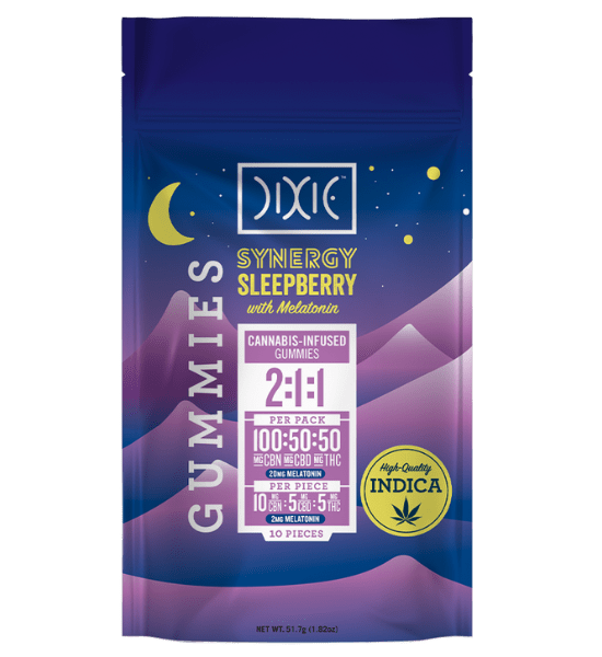 Product: DIXIE | SYNERGY | BERRY FOCUSED | 100MG CBG: 50MG CBD: 50MG THC