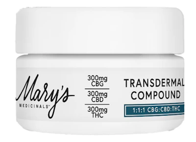 Mary's Medicinal - 1000mg THC: 1000mg CBD Transdermal Compound - Relief - TOPICALS by Mary's Medicinals at King of Budz