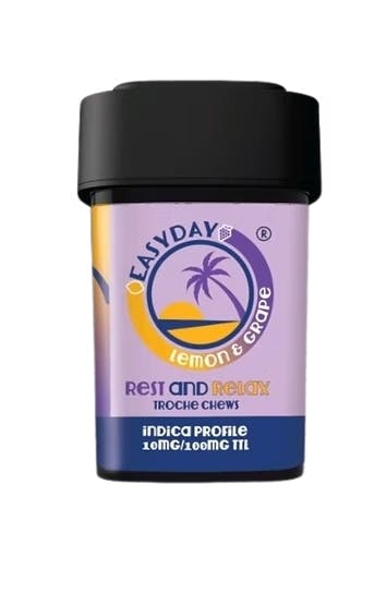 Lemon & Grape 10mg THC 10-pk Troche (Rest & Relax)