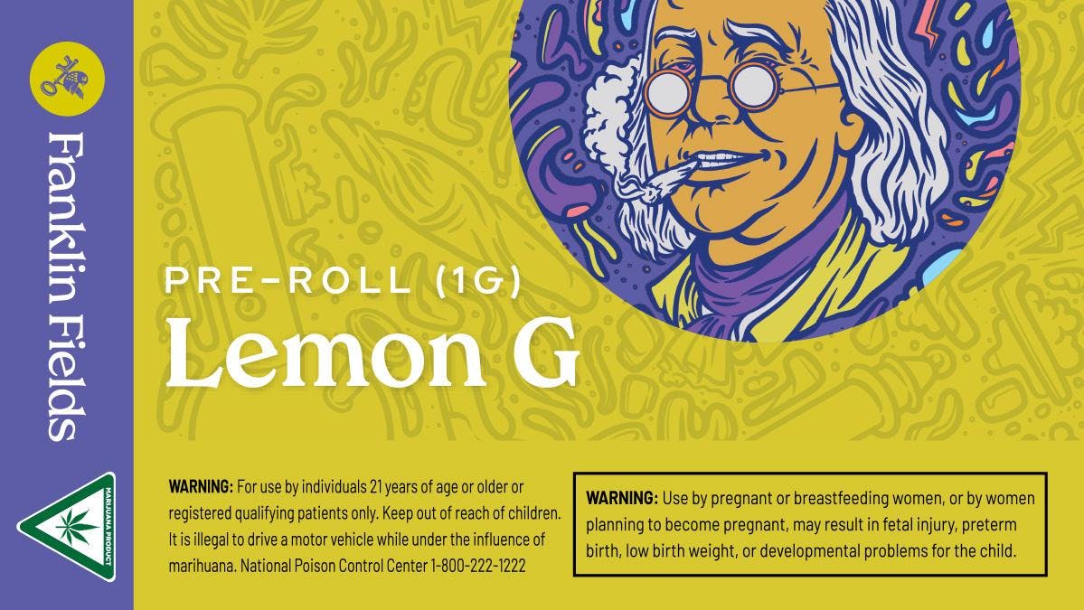 Product: Franklin Fields | Pre-Roll - 1g - Lemon G