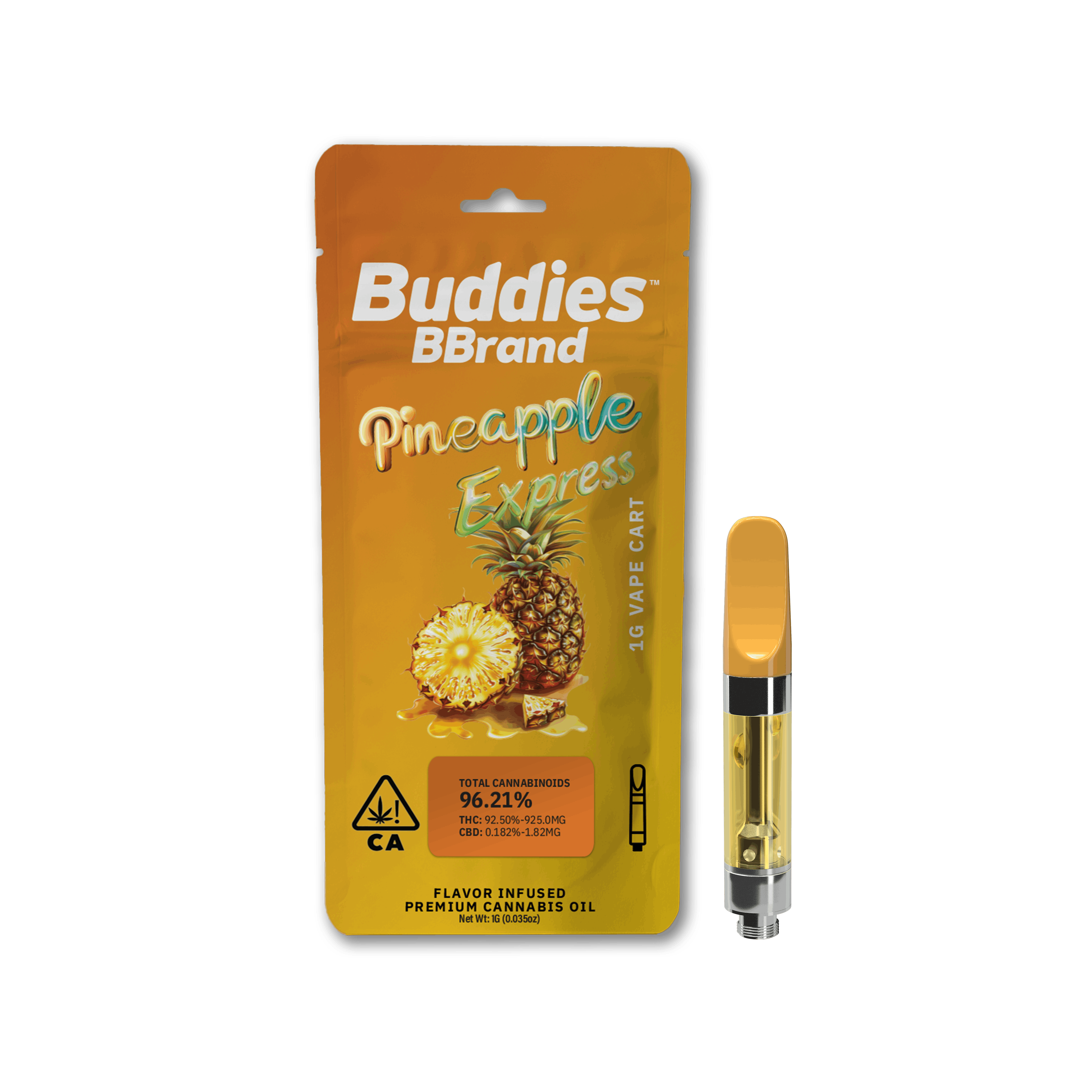 Buddies Cartridge - Pineapple Express 1g