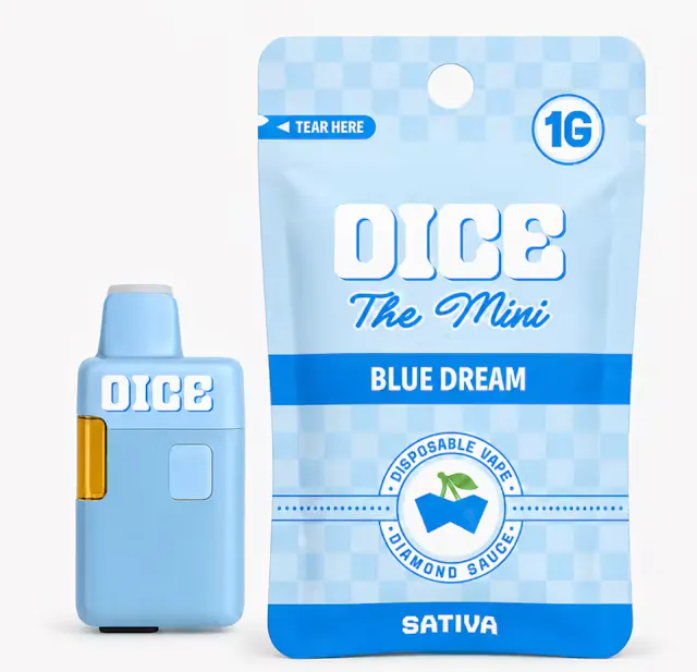 Dice Distillate Disposable Blue Dream 1g (sativa, disposables)
