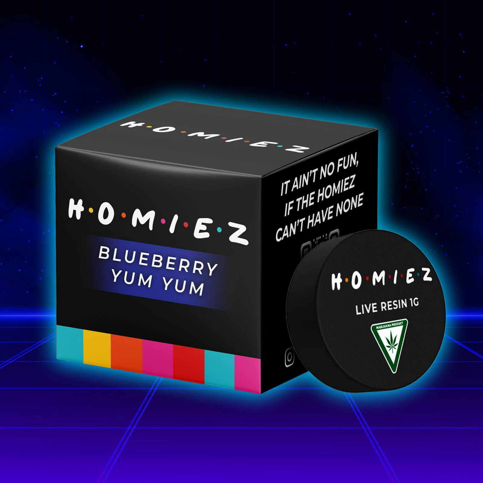 Homiez - 1g Live Resin - Blueberry Yum Yum