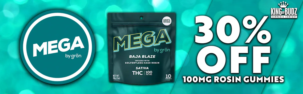 Mega - 100mg Rosin Gummies - 30 Percent OFF