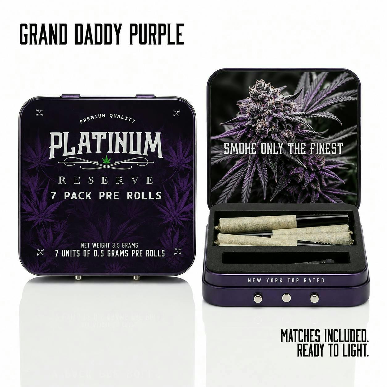 Platinum Reserve | Granddaddy Purple | Pre-Roll | 7pk
