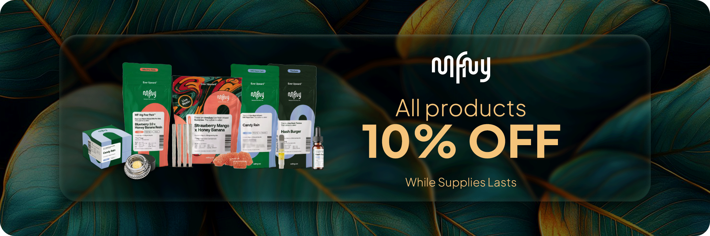 15% OFF on ALL MFNY only Cannavita Dispensary