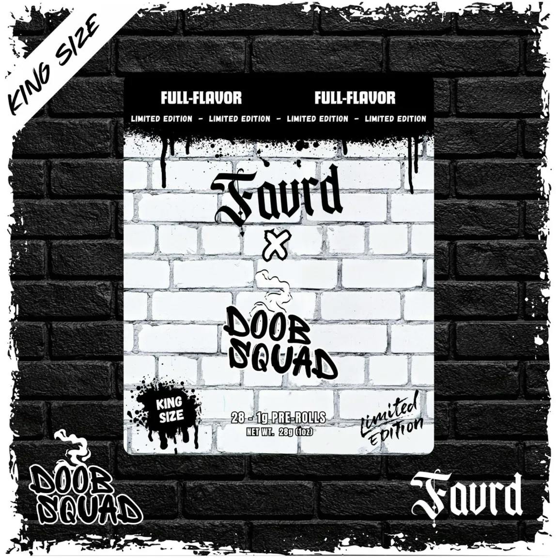 Doob Squad x FAVRD - 28-Pack 1g Prerolls - Cherry Tarts