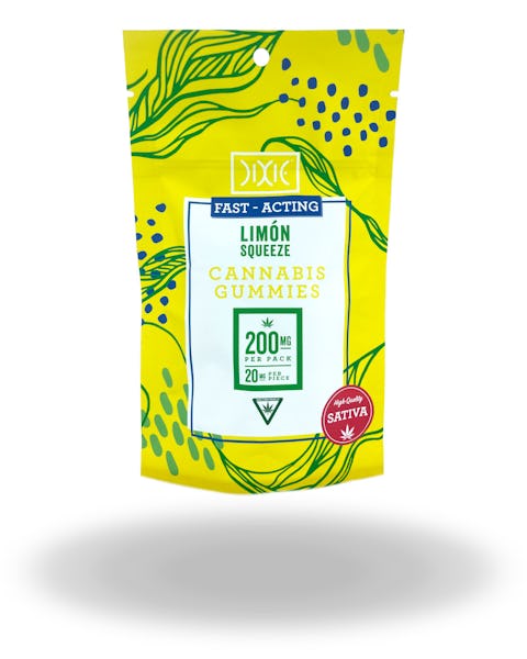 Product: Dixie | Limon Squeeze Sativa Fast Acting Gummies (10 Piece) | 200mg*