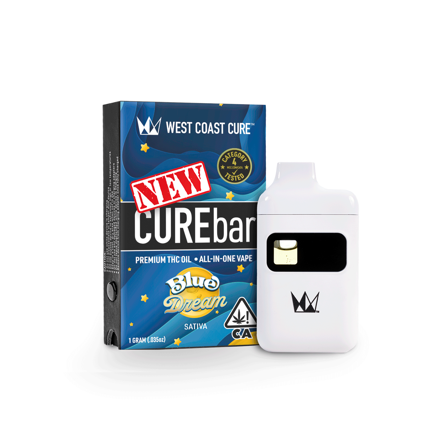 West Coast Cure - Blue Dream (Sativa) CUREbar 2.0 All-In-One Vape |  Wellgreens - Balboa