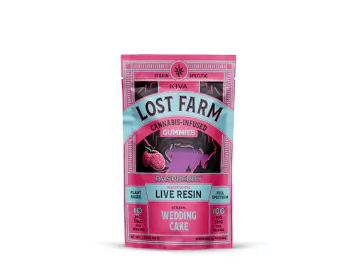 Lost Farm Raspberry x Wedding Cake Live Resin Gummies [10pk]-1
