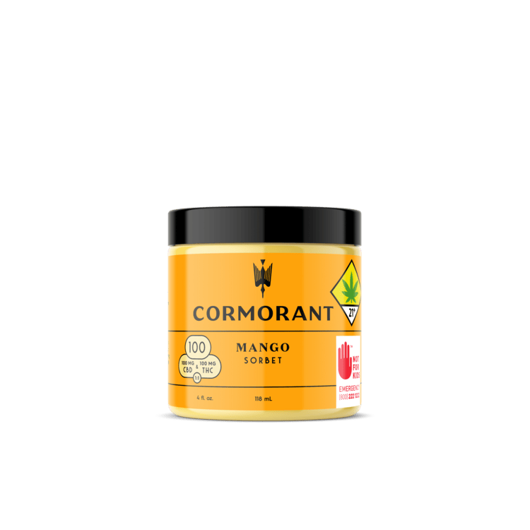 Cormorant: CBD 1:1 Mango - 4oz Frozen Sorbet 100mg