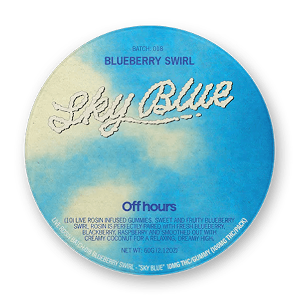 Off Hours | Blueberry Swirl | Live Rosin | 100mg | 10ct