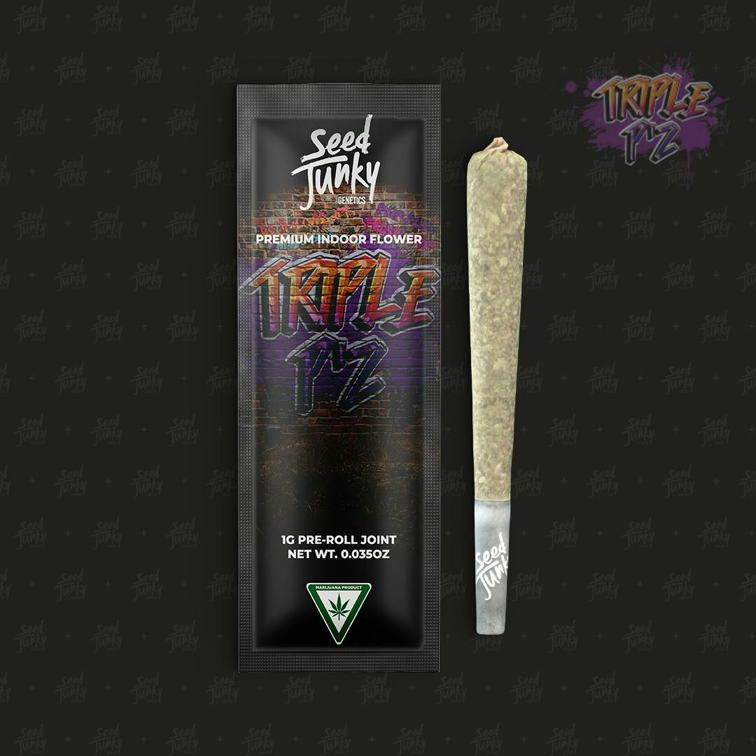Triple P'z Preroll Hybrid by Seed Junky – Pre-Rolls at Gatsby Cannabis