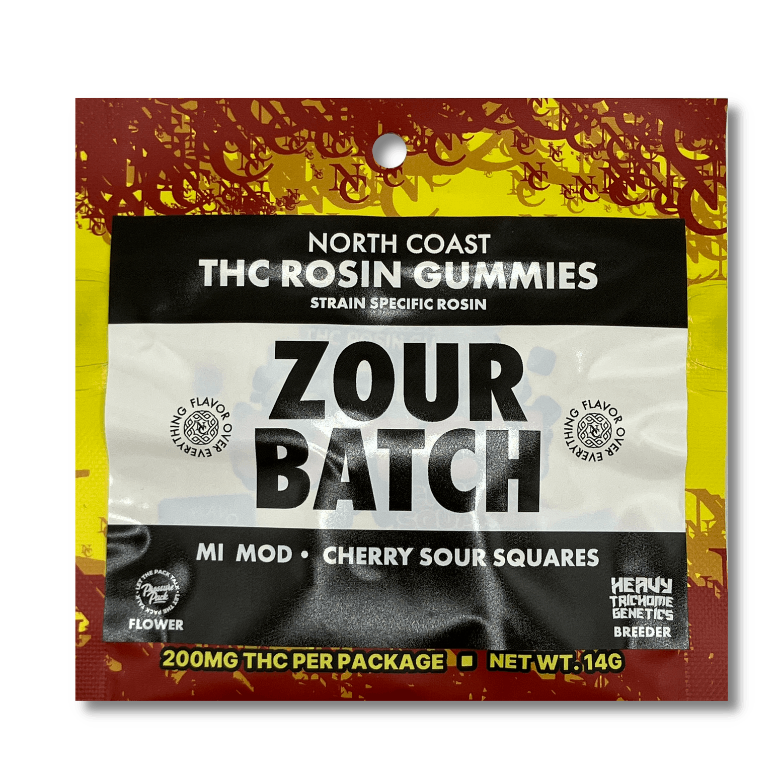 Product: Zour Batch | Rosin Gummies - 200mg - MI Mod Cherry