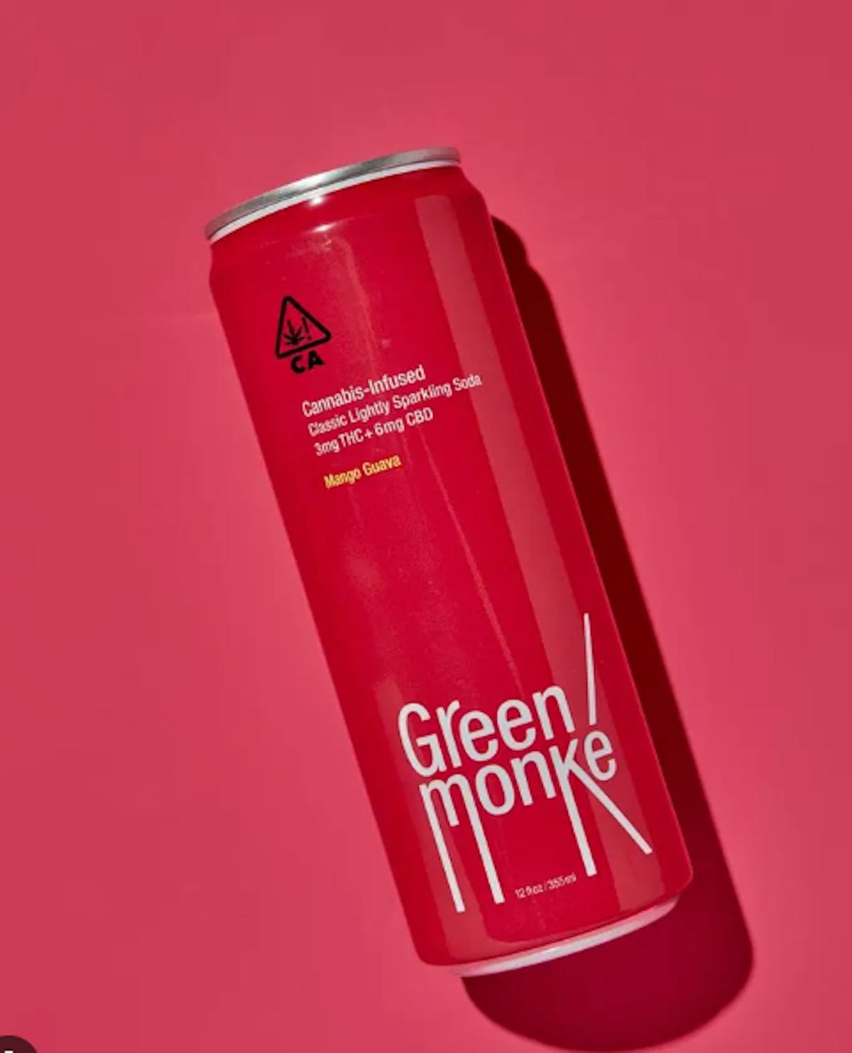 Image of Green Monké | Beverage | Mango Guava 12oz | 5mg