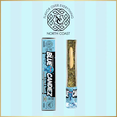 North Coast x Herb Wealth x Adams Family - 2.5g Rice Paper Donut Tier 2 - Blue Candiez - PRE_ROLLS by North Coast at King of Budz