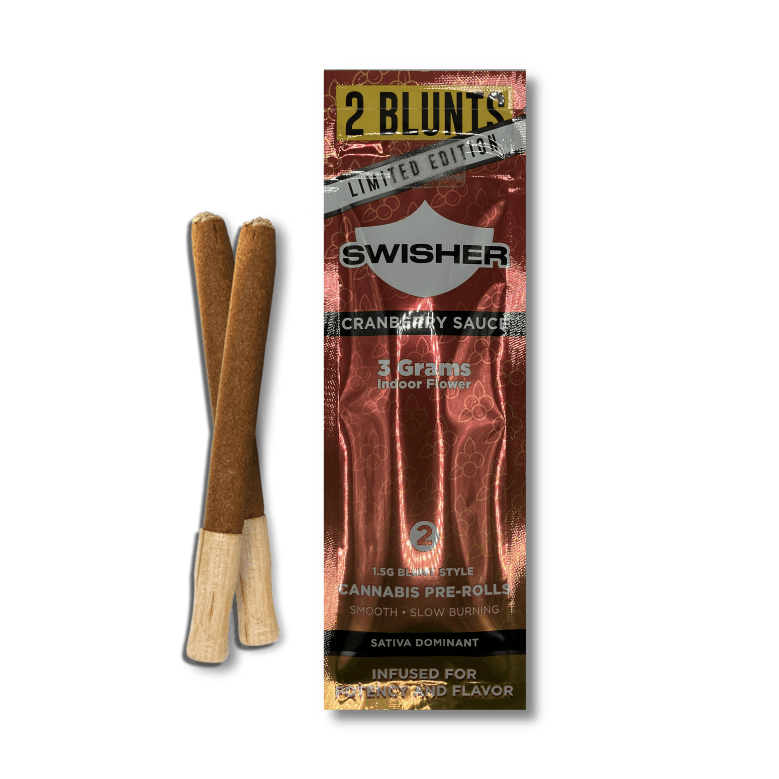 Product: Swisher | Infused Blunt 2-Pack - 3g - Cranberry Sauce
