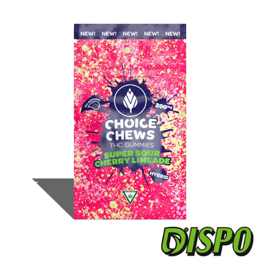 Choice - Super Sour Cherry Limeade 200mg Gummies