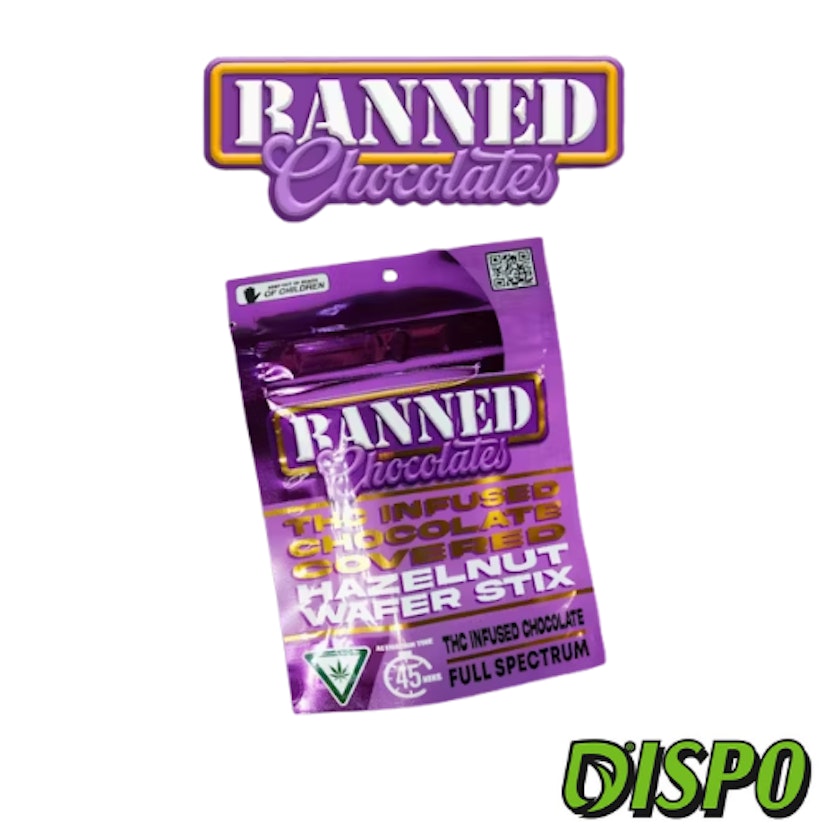 Banned - Hazelnut Wafer Stix 3pk 200mg