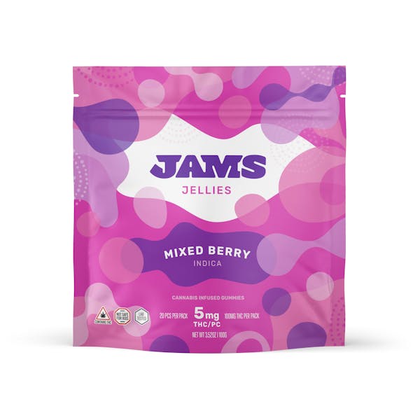 Mixed Berry Jellies (I) 100mg (20 Pack) Jamz Bloom Brothers