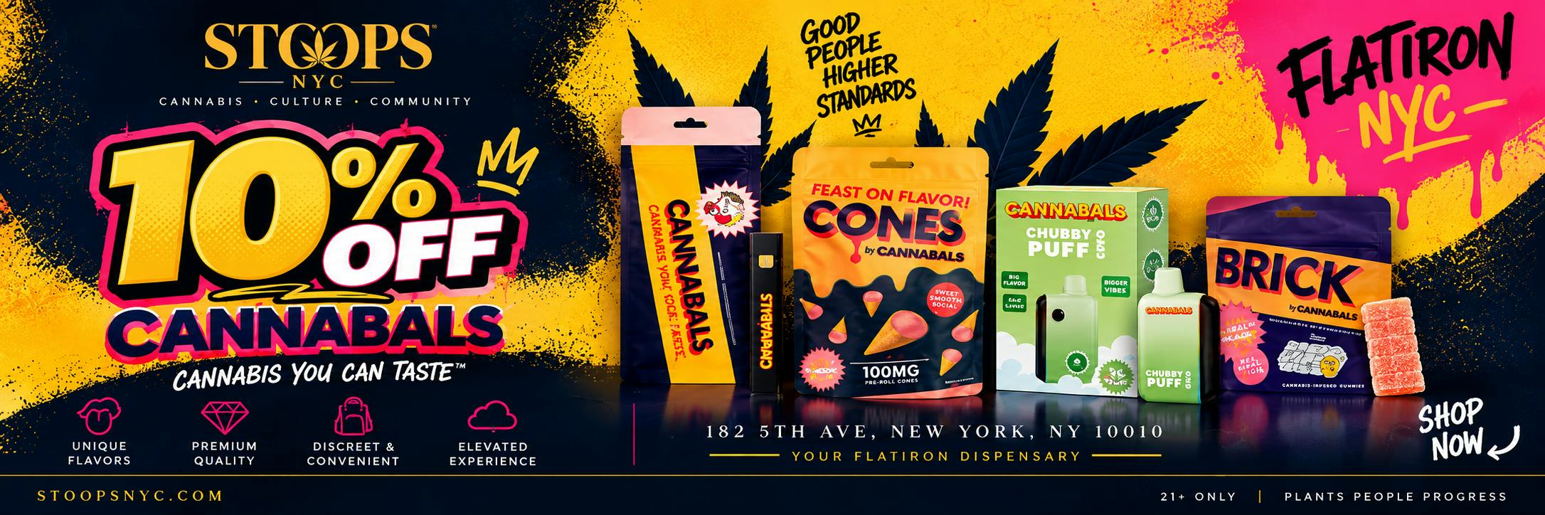 CANNABALS EDIBLES VAPES STOOPS NYC CANNABIS DISPENSARY FLATIRON 