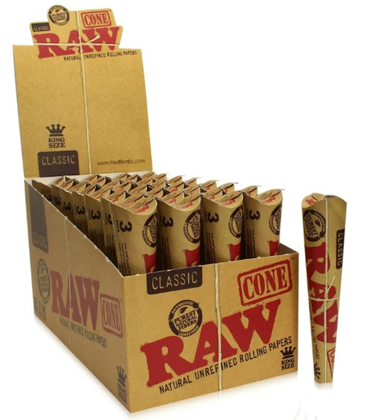 Photo of Raw Classic King Size Cones 3pk
