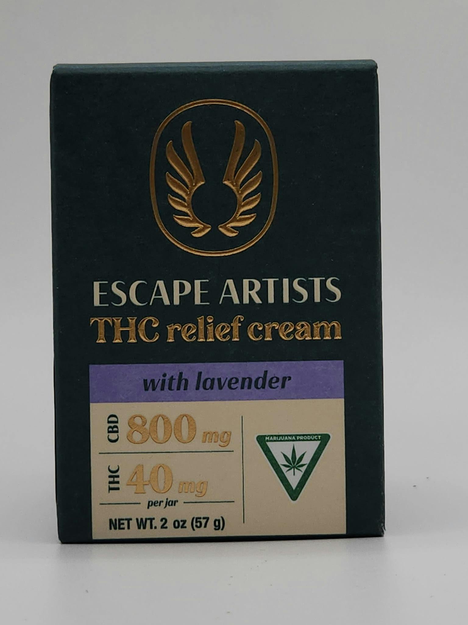 Product: Escape Artist | 2oz Lotion - Lavender - 800mg:40mg CBD:THC