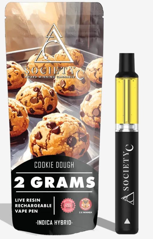 Society C SOCIETY C | COOKIE DOUGH | LIVE RESIN DISPOSABLE INDICA/HYBRID — VAPORIZERS